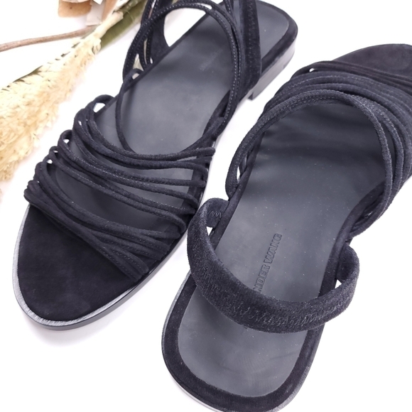 New Alexander Wang Tessa Suede Black Sz 36½ - Picture 9 of 14